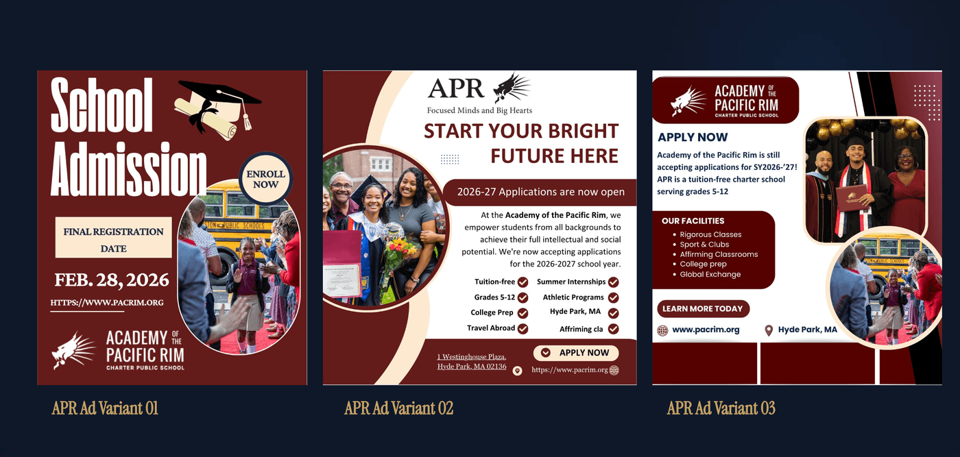 Academy of the Pacific Rim Paid Advertising Campaign