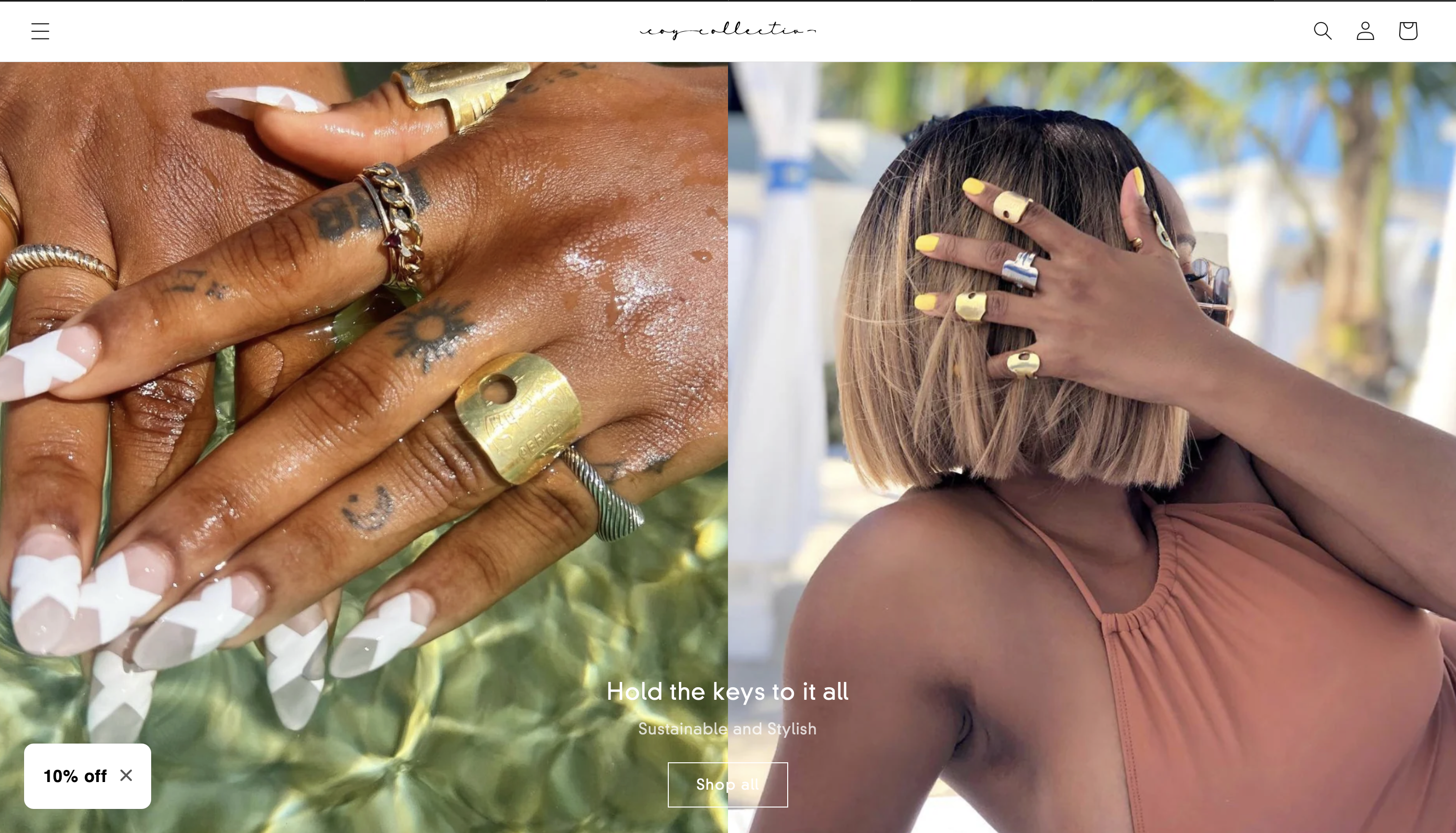 Coy Collective web design built by Achille Studios and Ervens Achille
